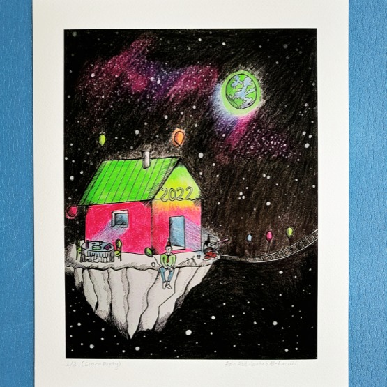 Space Party - Limited Edition Glycee Print